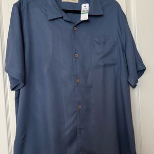 Men's Blue Short Sleeve Shirt
